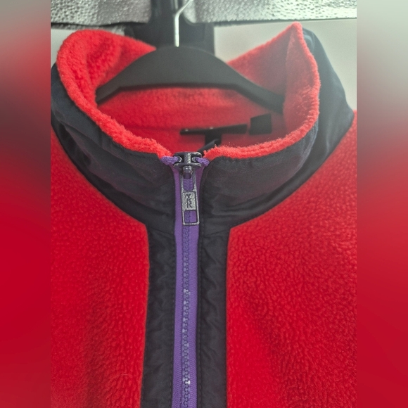 Patagonia Vintage 1989  Red Fleece Pullover Pile Fleece XL - Picture 4 of 9